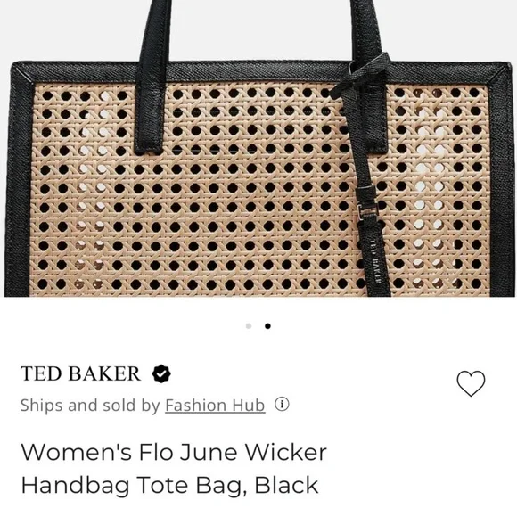 Tan and Black Bag Ted baker